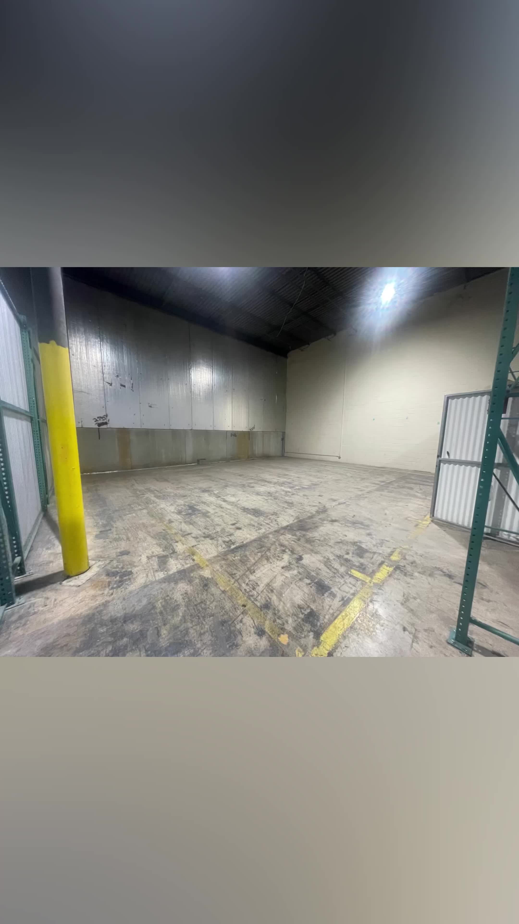 Before and after transformation of our 1,500-square-foot indoor soccer training facility with premium turf field.